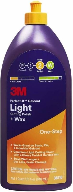3M - Perfect It Gelcoat Light Cutting Polish + Wax - 946ml - Boot Polijstmiddel