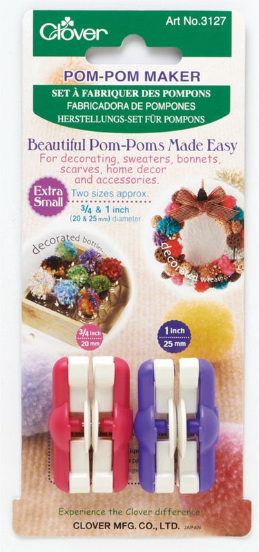 3127 Clover - Pom-pom Maker ext. small - 20 en 25mm