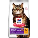 7 kg Hill's Adult Sensitive Stomach & Skin met kip kattenvoer