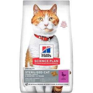 Hill's Kattenvoer Science Plan Feline Adult Sterilised Duck/Eend 10 kg