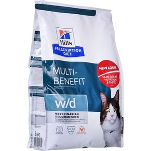 Hill's Prescription Diet W/D Multi-Benefit kattenvoer met kip