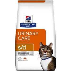 3 kg Hill's Prescription Diet S/D Urinary Care kattenvoer met kip