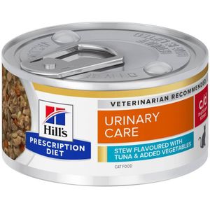 24x 82g Hill’s Prescription Diet Kat C/D Urinary Care met Tonijn Stew kattenvoer nat