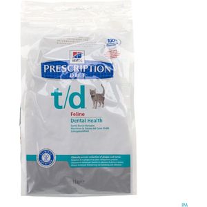 Hill' Prescription Diet T/D Dental Health Kattenvoer kg