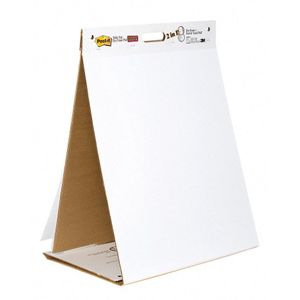 Post-it® Super Sticky zelfklevende flipovervel Table Top / Dry Erase bord Effen Wit 584 mm x 508 mm