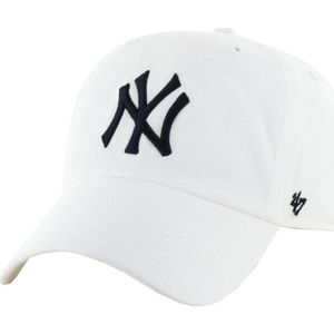 47 Brand pet New York Yankees MLB Clean Up Cap B-RGW17GWS-WHA wit