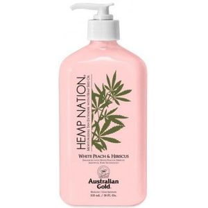 Australian Gold Hemp Nation After Sun Bodylotion White Peach - Hibiscus 535 ml