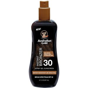 Australian Gold - Spray Gel Zonnebrand - Toniserend - SPF 30 - 237 ml