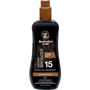 Spray gel met bronzer SPF15