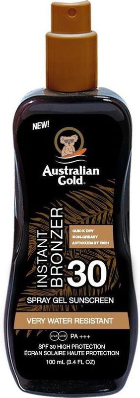 Australian Gold - Spray Gel Instant Bronzer - SPF30 - 237 ml