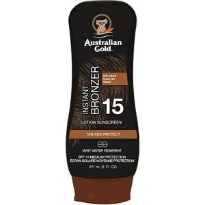 Australian Gold - SPF15 - Zonnebrand Lotion - 237ml - Met Bronzer