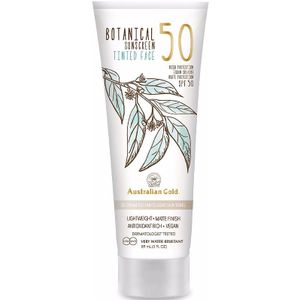 Australian Gold SPF 50 Botanical Tinted Face - Light - 88 ml - Zonnebrandcrème