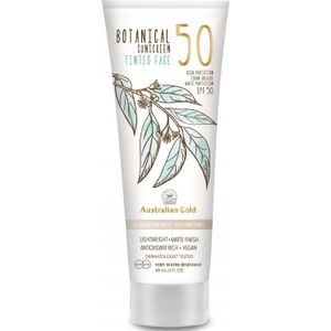 Australian Gold SPF 50 Botanical Tinted Face - Light - 88 ml - Zonnebrandcrème