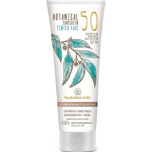 Australian Gold Botanical SPF 50 Tinted Face Medium - 88ml - zonnebrandcrème