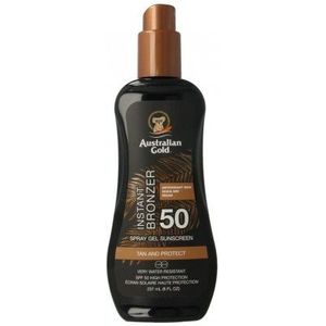 Australian Gold - SPF 50 Spray Gel Bronzer - 237ml - Zonnebrand