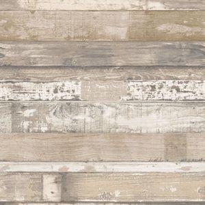 Homestyle Behang Old Wood bruin en beige