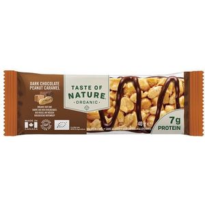 Taste Of Nature Dark chocolate peanut caramel 40 gram