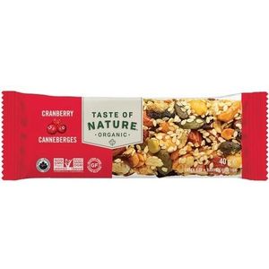 Taste Of Nature - Cranberry Granenreep - Biologisch - 40 Gram