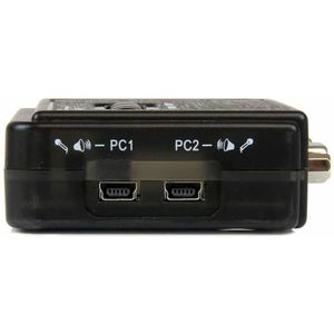 StarTech 2-poort USB KVM-switch Zwart met Audio en Bekabeling