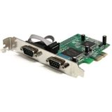 PEX1S553LP - PCI Express - Seriële RS232 Adapterkaart - Inclusief Slotplaten