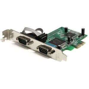 PEX1S553LP - PCI Express - Seriële RS232 Adapterkaart - Inclusief Slotplaten