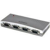 StarTech.com 4 poorts USB naar RS232 seriële DB9 adapter hub