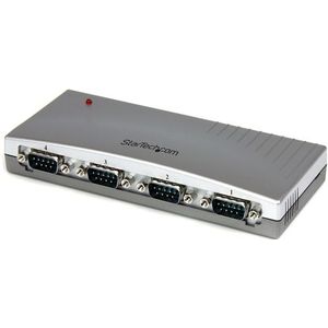StarTech.com 4 poorts USB naar RS232 seriële DB9 adapter hub