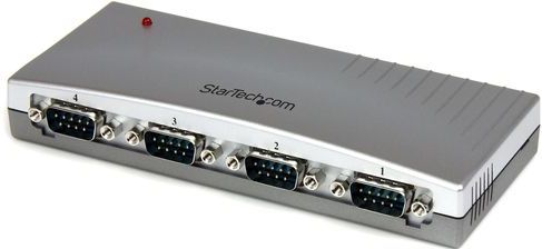 StarTech.com 4 poorts USB naar RS232 seriële DB9 adapter hub