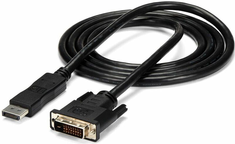 Adapter DisplayPort auf DVI Startech DP2DVIMM6  (1,8 m) Schwarz 1.8 m