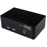 StarTech.com 2-poort DVI VGA USB KVM-switch met Audio en USB 2.0-hub