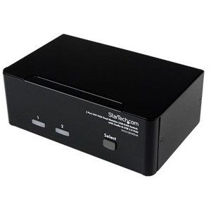 StarTech.com 2-poort DVI VGA USB KVM-switch met Audio en USB 2.0-hub