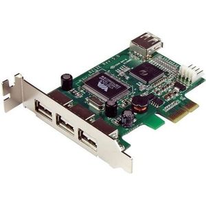 StarTech - PEXUSB4DP - PCI Express USB-kaart - 4-poorten - Low Profile