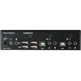 StarTech.com 2-poort USB HDMI KVM-switch met Audio en USB 2.0-hub