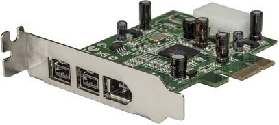 StarTech - 3-poorts PCIe FireWire-adapter - Controlekaart - Zwart - PCI Express