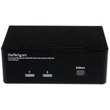 StarTech.com 2-poort Dubbele DisplayPort USB KVM-switch met Audio en USB 2.0-hub