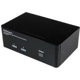 StarTech.com 2-poort Dubbele DisplayPort USB KVM-switch met Audio en USB 2.0-hub