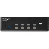 StarTech.com 4 poorts HDMI KVM switch 4K 30Hz dual display