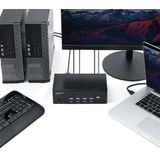 StarTech.com 4 poorts HDMI KVM switch 4K 30Hz dual display