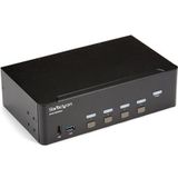 StarTech.com 4 poorts HDMI KVM switch 4K 30Hz dual display