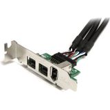 StarTech - MPEX1394B3 - FireWire Kaart - 2x FireWire-800 - 1x FireWire-400