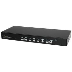 StarTech.com 8-poort 1U-Rack USB KVM-switch met OSD en Bekabeling