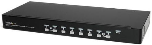 StarTech.com 8-poort 1U-Rack USB KVM-switch met OSD en Bekabeling
