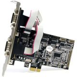StarTech.com PCIe Seriële Adapterkaart - 4x RS-232 - Halfhoge/Low Profile