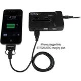 StarTech.com 6-poort USB 3.0/2.0 Combo Hub met Oplaadpoort