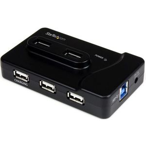 StarTech.com 6-poort USB 3.0/2.0 Combo Hub met Oplaadpoort