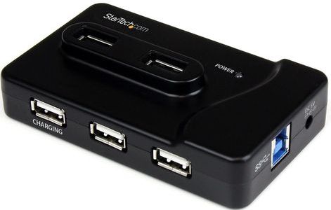 StarTech.com 6-poort USB 3.0/2.0 Combo Hub met Oplaadpoort
