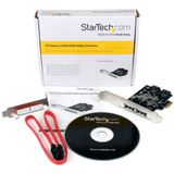 2-Port PCIe SATA/eSATA Controller Kaart - Ondersteunt 6Gbps - ASM1061