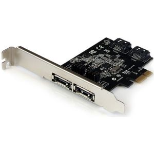 2-Port PCIe SATA/eSATA Controller Kaart - Ondersteunt 6Gbps - ASM1061