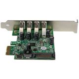 PEXUSB3S4V - PCI Express USB 3.0 Kaart - Zwart - UASP Ondersteuning - 4 Poorten