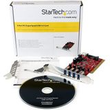StarTech - PCIUSB3S4 - PCI-naar-USB 3.0-kaart - Zwart - Aluminium - 4-poorts